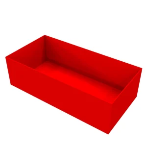Plastic Compartment – 108x216x63mm – Red Plastic Compartment - 108x216x63mm - Red