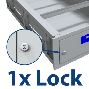 1x Lock for XLD Drawer Fascia supplied with 2 Keys 1x Lock for XLDrawer