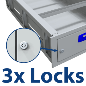 3x Locks for XLD Drawer Fascia supplied with 2 Keys 3x Locks for XLDrawers