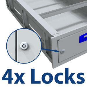 4x Locks for XLD Drawer Fascia supplied with 2 Keys 4x Locks for XLDrawers
