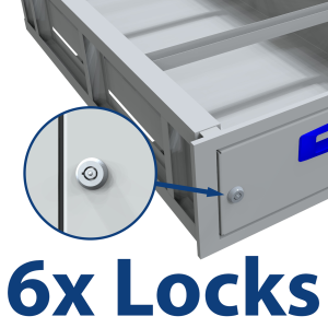 6x Locks for XLD Drawer Fascia supplied with 2 Key 6x Locks for XLDrawers