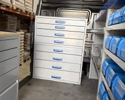 VK Ref: 2126 Large Toolbox Unit mounted to the bulkhead, great for service engineers